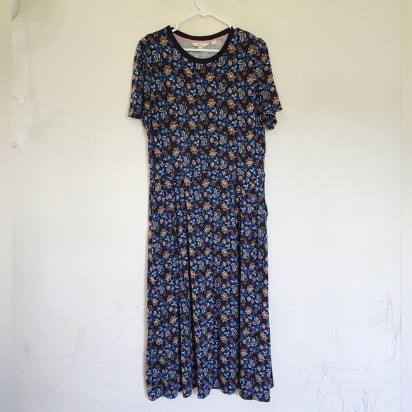 Boden Lucinda Jersey Midi Dress in Summer Chintz Floral size 16/18R - Picture 2 of 5